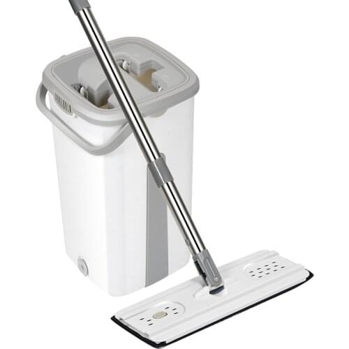 Magic Automatic Spin Mop Avoid Hand Washing Ultrafine Fiber Cleaning Cloth Home Kitchen Wooden Floor Lazy Fellow Mop