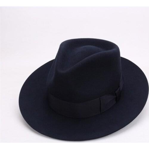 Lady 100% Wool Derby Fedoras Cap Felt Billycock Hats Winter Fashion Bowler Hat Wool Fedora Trilby Hats New Feather Hat B-8130
