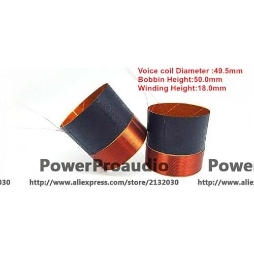 2 pcs 49.5mm woofer / loudspeaker / speaker voice coil