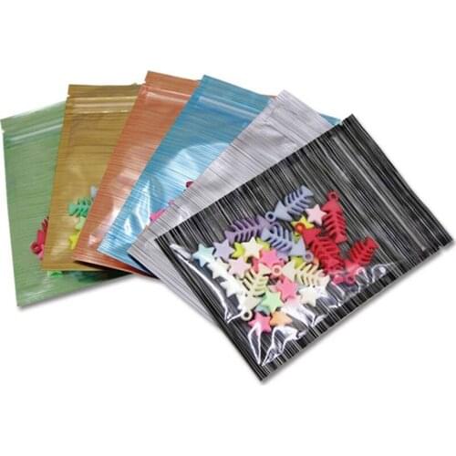 2000pcs/lot Small One Side Clear Translucent Aluminum Foil Self seal Bags Flat Bottom Herbal Powder Tea Coffee Sample Sack Pouch