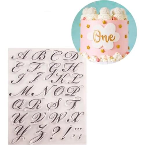 DIY Alphabet Numbers Cookie Cutter Pattern Embosser Stamp letters Decorating Fondant Cake Tools Sugar Craft Christmas Fondant
