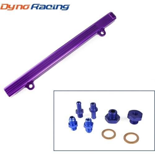 Aluminum Fuel Rail For Mitsubishi Lancer Mivec GSR 4G92 4G93 1991-1995 Purple Fuel Rail Kits Fuel Supply YC100787