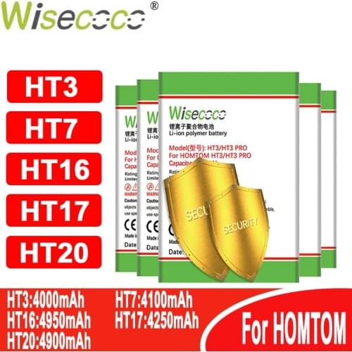 WISECOCO Battery For Homtom battery ( HT3 HT7 HT16 HT17 HT20 ) Pro Phone In Stock+Tracking number