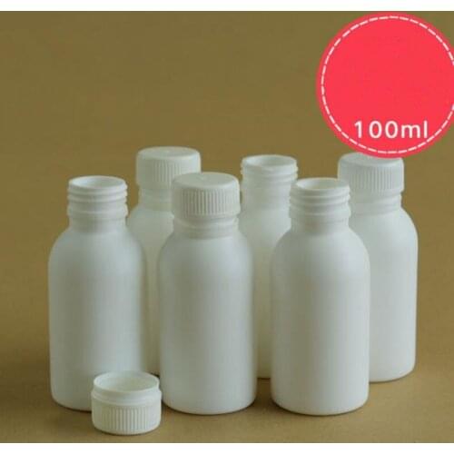 100ml White Plastic Empty Bottles Jar Creams powders bath salts Empty Cosmetic Containers F20173604