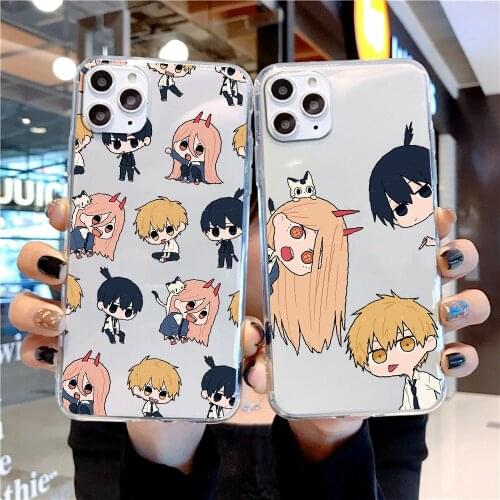 Chainsaw Man Makima Power Phone Case For Xiaomi Redmi Note 7 7A 8 8T 9 9A 9S 10 K30 Pro Ultra transparent painting cell cover