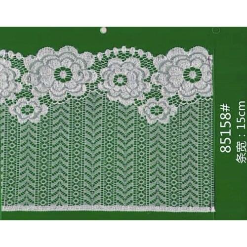 15cm high quality nylon spandex elastic lace trim,YX-85158