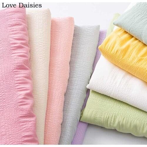 Elastic Chiffon Crepe Check Polyester/Spandex Stretchy Thin Soft Fabric Textile for Summer Apparel Clothing Dress Shirt Blouse