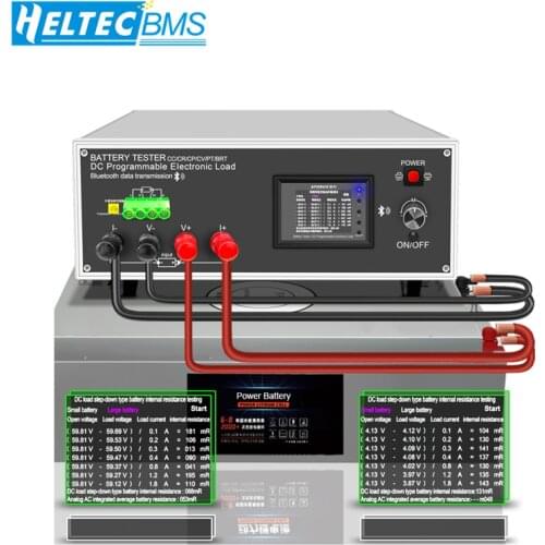 Heltec 200V 40A DC Electronic Load Tester Programmable High-Accuracy Resolution Car Battary temperature Capacity Monitor Tools