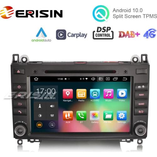 Erisin ES8121B 8" Android 10 CarPlay Car Stereo WiFi BT DSP DAB+ Navi for Mercedes-Benz A/B Class Sprinter Viano Vito VW Crafter