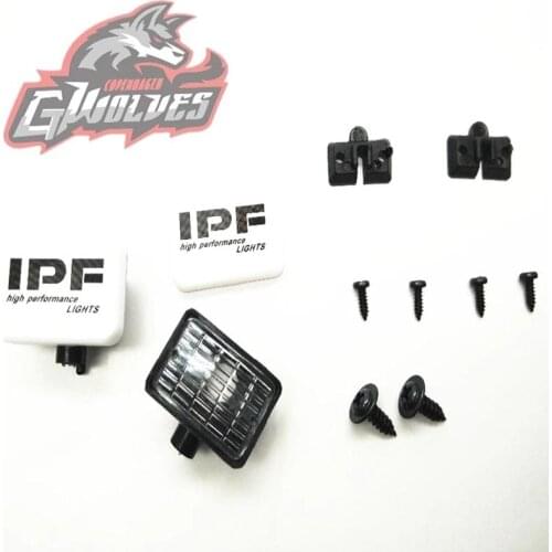 GWOLVES 2PCS/4PCS rectangle LED Light Cover Spotlight for 1/10 Tamiya HSP Axial SCX10 D90 trax rr10 YETI Crawler Rally Car RC