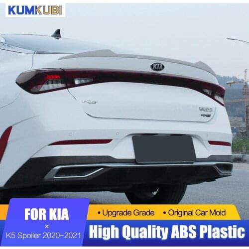 KUMIKUBI Gloosy Black Rear Trunk Lip Spoiler For KIA K5 Optima 2020 2021 Spoiler ABS Car Tail Wing Decoration Auto Accessories