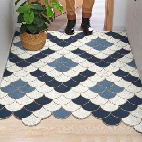 Washable Doormat Carpet Hallway Living Room Bathroom Bedroom Kitchen PVC Doormat Can Be Cut Custom Anti-slip Floor Mats Carpet
