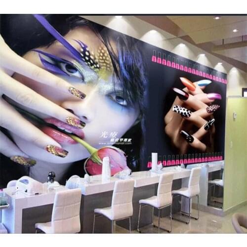 Beibehang papel de parede Custom wallpaper 3d mural cool beauty salon Manicure tooling TV backdrop wallpaper for walls 3 d mural