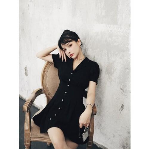 Leixins original French dress short, slim and slim