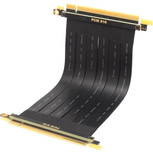 PCIe GEN3 PCI-E 3.0 16X To 16X GPU Extender Riser Card Extension Cable 90 Degree Run GTX 1080Ti RTX 2080Ti