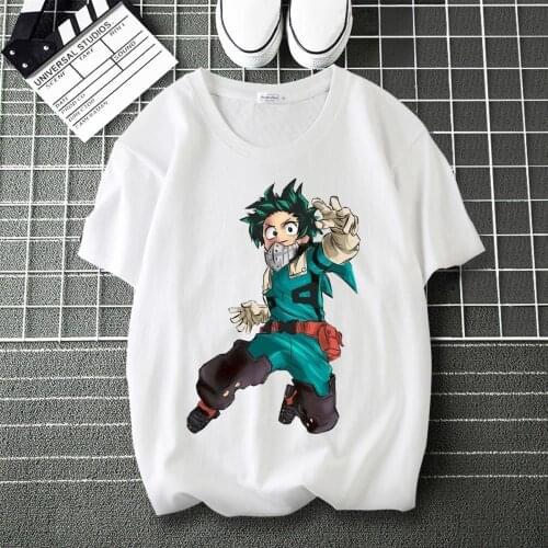 My Hero Academia Bakugo Katsuki LOGO Print personalise T-Shirt O-Neck Short Sleeve Modal Top Shirts