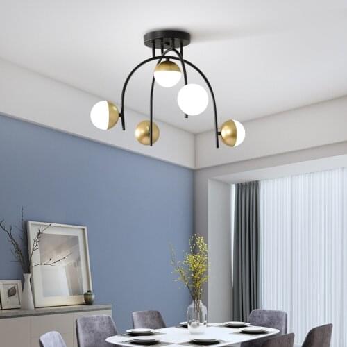 Nordic Led Ceiling Chandelier With Remote Control Light For Living Dining Room Bedroom Brightness Dimmable Black Hanging Lamp