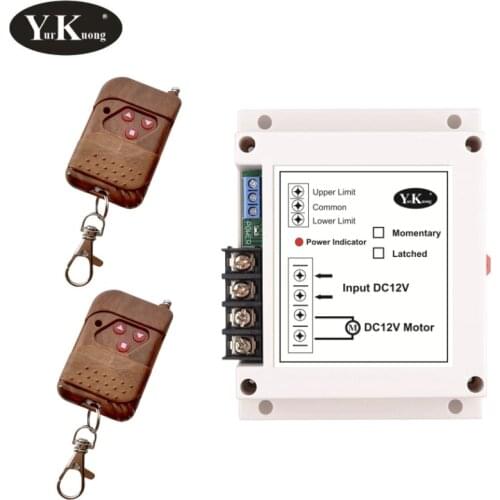 DC 12V 40A Motor Remote Control Switch High Power Motor RF Controller 400W Auto Gate Garage Door Motor Remote Up Down Stop ASKRX