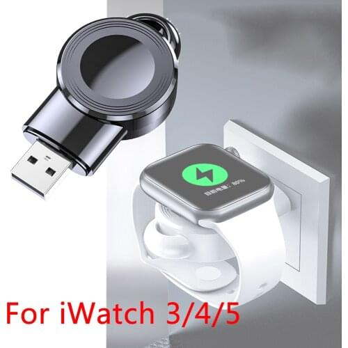 QI Magnetic Wireless Charger Pad for iWatch Series 6 5 4 3 Portable Qi Wireless USB Charging Dock for iWatch USB Charger