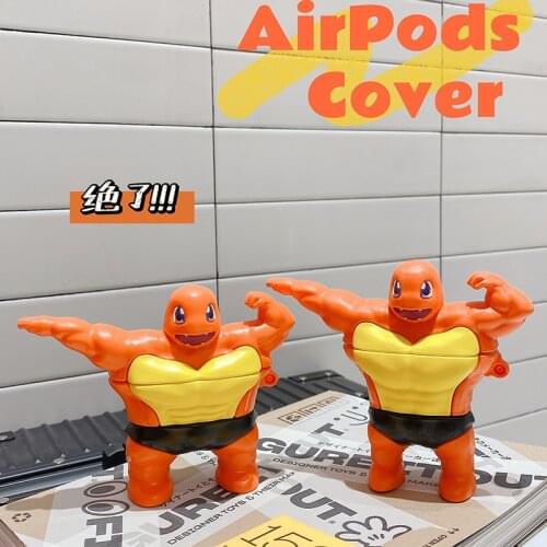 Funny Dragon Silicone Case for Airpods 1 2 Cartoon Cute Case for Apple Airpods Pro Wireless Earphone Cover Charging Box