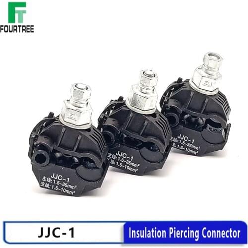 Insulation Piercing Connector No-Peeling Cable Clamp Quick Splitter 1KV Main Line Section1.5-35mm2 Branch 1.5-10mm2 JJC-1