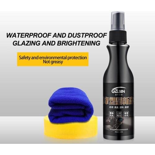 100ml Car Plastic Parts Repair Agent Retreading Leather Refurbishment Paint Care Wax Polishing Auto Interior Maintenance
