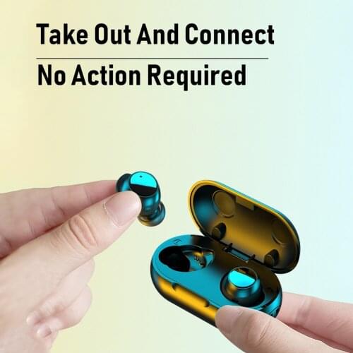 TWS-22 True Wireless Earbuds Bluetooth-compatible In Ear Stereo Headphones with Microphone Mini Headphone Sport Headset