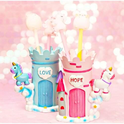 Home Desk Decoration Crafts Student Girls Birthday Gift Secretaire Figurines Elegant Pen Pot Container Fairy Garden Miniatures