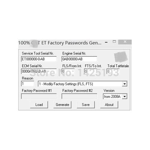 100% 2017 ET FACTORY PASSWORDS GENERATOR v0.2.9+with free DHL for