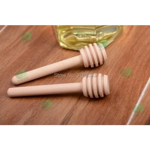 1000pcs 8cm MINI Wooden Honey Dippers Wedding Favors Free Shipping