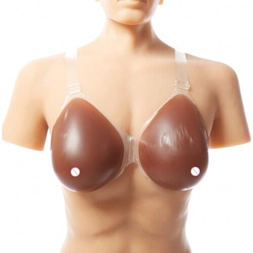 2020 Artificial Silicone Breast Forms Black Soft Fake Boobs Breasts Crossdresser Shemale Drag Queen Transgender Mastectomy Bra