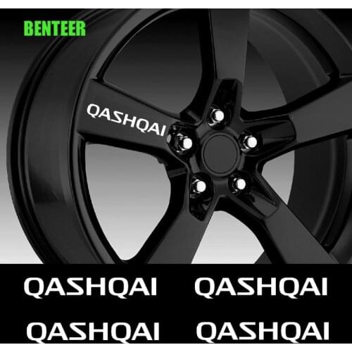 4pcs Car Rim Wheel Sticker For Nissan Qashqai