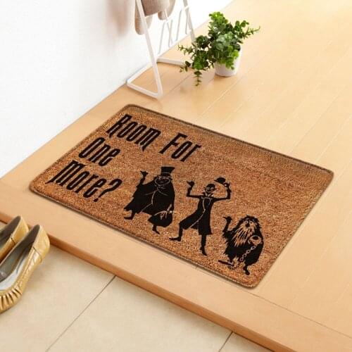 60x40cm Home Funny Non-slip Door Mat Indoor Bathroom Kitchen Washable Rectangle Floor Carpet Flannel Surface Letters Rug