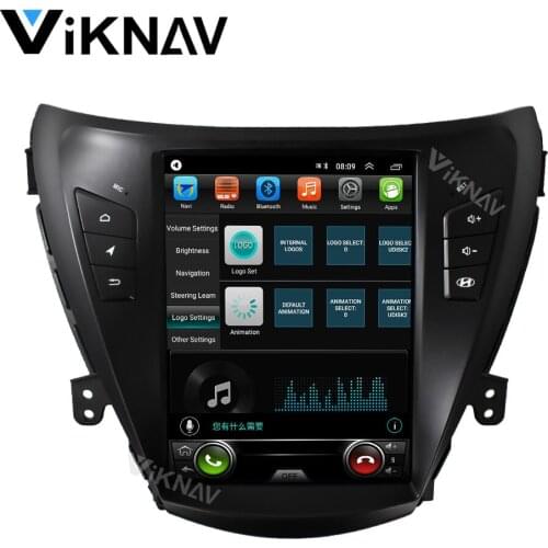 Android car radio multimedia player For hyundai elantra 2012 2013 2014 2015 autoradio GPS navigation D VD player 2din