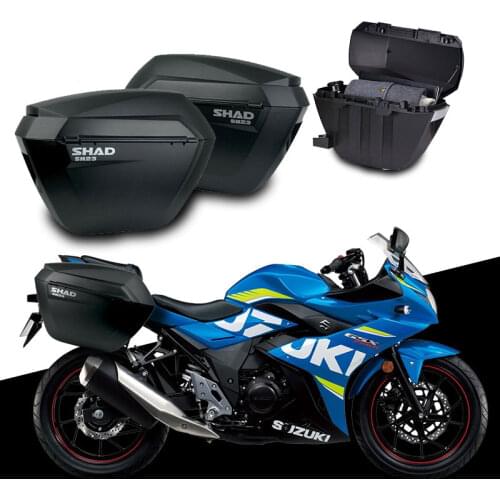 For SUZUKI GSX250R GSX 250 R SHAD SH23 Side Boxs+Rack Support System Motorcycle Luggage Case Saddle Bags Bracket Carrier System