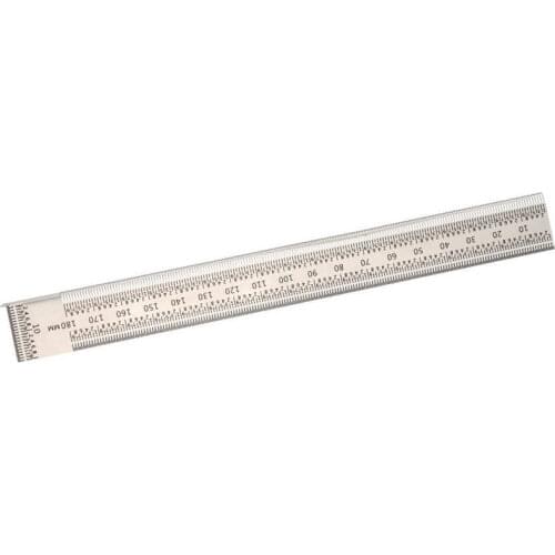 Stainless Steel Gauge Tool 180mm T-Type Ruler Adjustable Industrial for Scribing Home Measuring Tool