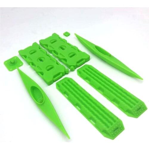 Decoration Sand Ladder Recovery Board+Canoe+Simulation Fuel Tank for 1/10 RC Crawler Car TRX4 Axial SCX10 Tamiya CC01 D90 TF2
