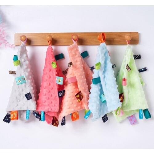 25X25CM Baby Appease Towel Soft Cotton Soother Teether Infant Comfort Sleeping Nursing Cuddling Toddler Blanket Toy Shower Towel