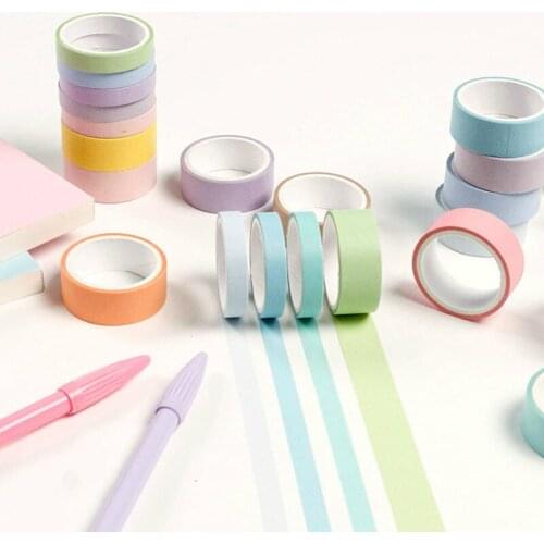 Ellen Brook 1 Set Decorative Candy Adhesive Tape Scrapbooking Tools Stickers Paper Diary DIY Office Stationery Photos Album