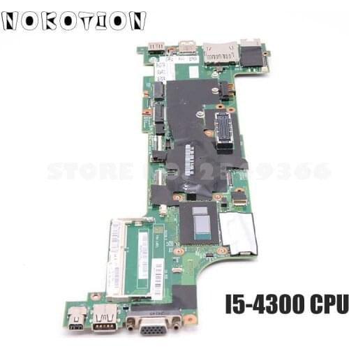 NOKOTION 04X5152 04X5164 For Lenovo Thinkpad X240 Laptop Motherboard VIUX1 NM-A091 SR1ED i5-4300U CPU onboard DDR3L