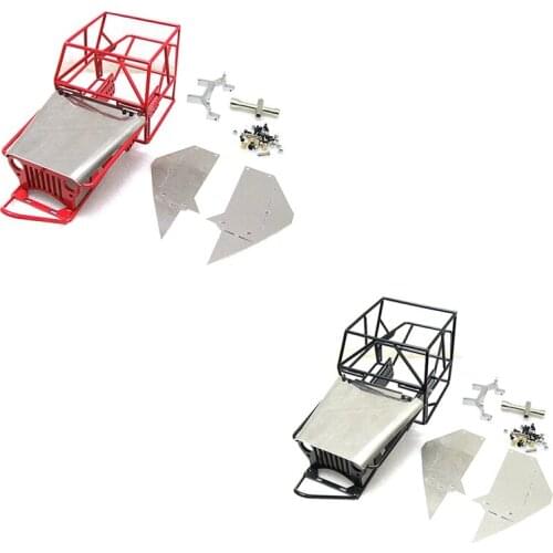 Full Tube Frame Metal Chassis Metal Body Roll Cage for WPL C14 C24 C24-1 1/16 RC Car Upgrade Parts