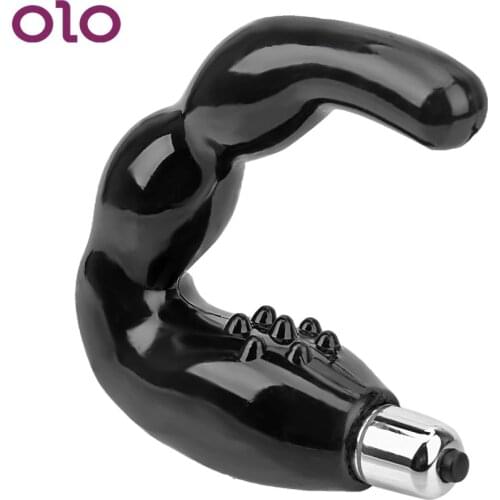 OLO C Type Anal Plug Prostate Massager Anal Vibrator G-spot Vibrator Butt Plug Male Masturbator Sex Toys For Man