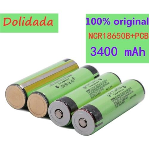 Original Protected 18650 NCR18650B Rechargeable Li-ion battery 3.7V With PCB 3400mAh For Flashlight 18650 batteries use