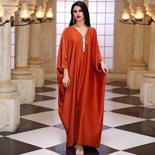 Dubai Arabic Muslim Abaya Dress For Women Fall 2021 Champagne Moroccan Kaftan Hooded Robe Turkish Islamic Jalabiya