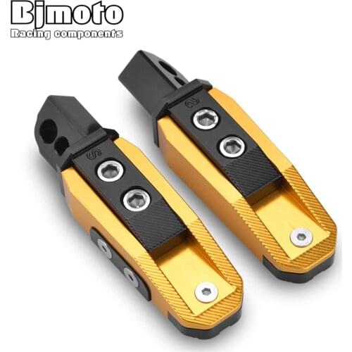 BJMOTO Motorcycle Rear Passenger Foot Pegs Pedals For Suzuki GSXR600 GSXR750 GSF650 Bandit Footrest Foot-Peg Motorbike Pedal