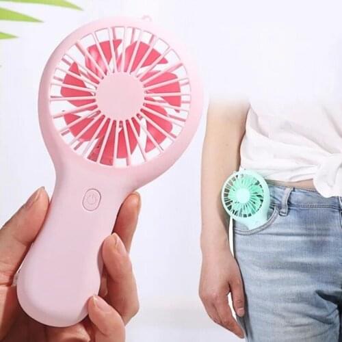 Portable Handheld Mini Air Cooler Silent Fan USB Rechargeable Small Personal M7DF