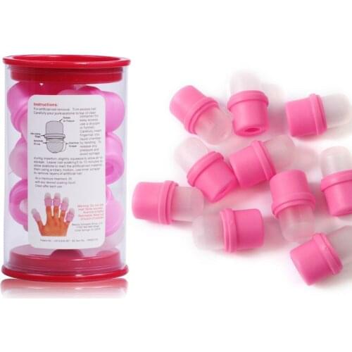 Wearable Nail Art Soakers for Acrylic Removal Acetone Remove Liquid Polish X 10