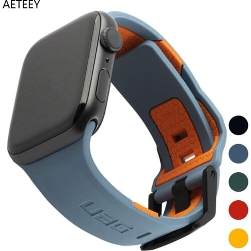 Silicagel Suitable for Iwatch 38 40 42 44mm Bands Meteorite Two Color Strap for Designer Apple Watch Band 6 5 4 3 2 1 Luxury