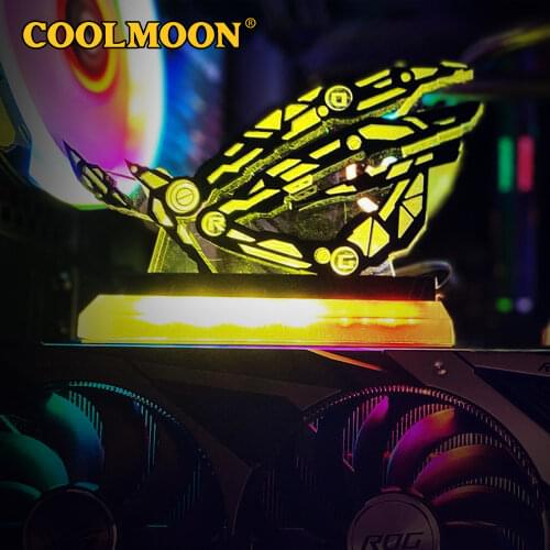 ROG Figure 5V3Pin Republic of Gamers LED Rainbow Lighting AURA SYNC Custom A-RGB Belief Decoration MOD Acrylic Lighting Panel