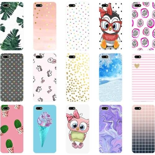 J Silicone case For 5.45" inch Huawei Y5 2018 PRIME case Soft back cover Phone Case for on Huawei Y5 2018 case Coque bumper bags